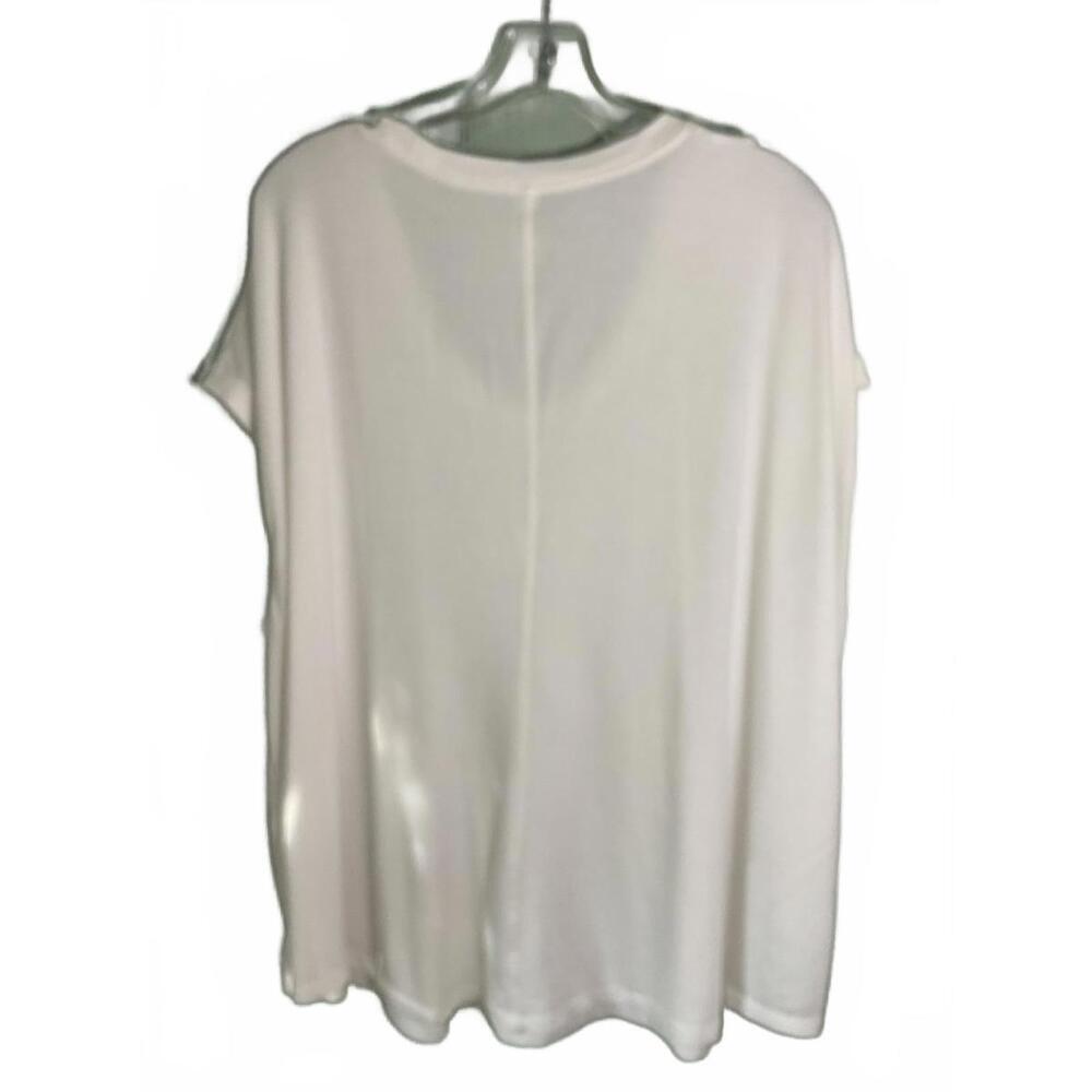 Athleta White Oversized Cropped Sleeveless T Shirt Size 3X - Picture 5 of 7